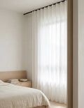 Rideau Tamisant | Effet Lin - Blanc