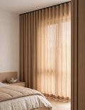 Rideau Tamisant | Effet Lin - Camel